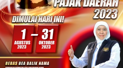 Pemprov Jatim Buka Program Pemutihan Pajak, Catat Jadwalnya Lur!