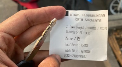 Begini Bentuk Karcis Parkir dan Tarif Resmi Pemkot Surabaya, Perhatikan ya, Lur!
