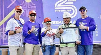 Capai 25 Juta Jam Kerja Selamat, PT Freeport Indonesia Anugerahkan Penghargaan kepada Kontraktor