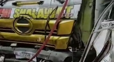 Dua Truk Adu Banteng di Bangkalan, Satu Sopir Tewas