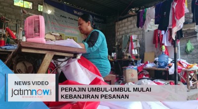 Video: Perajin Umbul-umbul Tulungagung Mulai Kebanjiran Pesanan