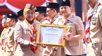 Bupati Trenggalek Raih Penghargaan dari Gubernur Jatim Berkat Kemah Wirakarya