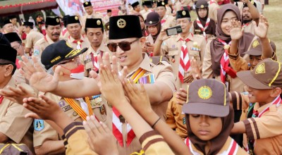 Mas Ipin Berpesan Pramuka untuk Terbiasa Jaga Lingkungan Hidup