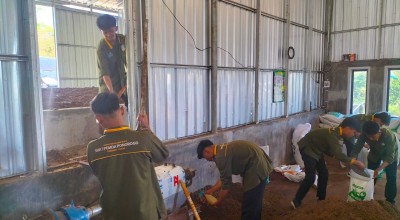 Aksi Heroik Siswa SMK 1 Pemda Ponorogo Olah Kotoran Sapi jadi Pupuk Organik