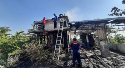 Pos Polisi Mangkrak di Lamongan Terbakar, Diduga Ulah ODGJ