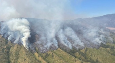 Pantauan Udara: Titik Api Masih Menyala di Bukit Teletubbies hingga Gunung Welirang