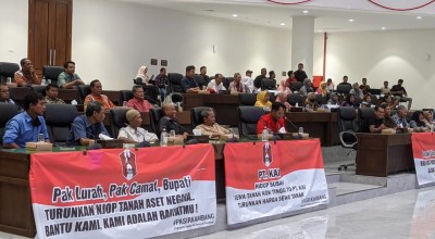 Sewa Lahan PT KAI Terlampau Mahal, GMNI bersama Warga Sumbang Bojonegoro Mengadu ke DPRD