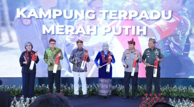 Forkopimda Jatim Luncurkan Kampung Terpadu Merah Putih Sambut Hari Perdamaian Internasional