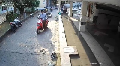 Viral, Maling Curi Motor Jemaah Masjid di Bangkalan