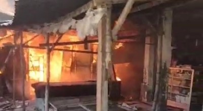 Pasar Jipo Kepohbaru Bojonegoro Terbakar, Kerugian Ditaksir Ratusan Juta