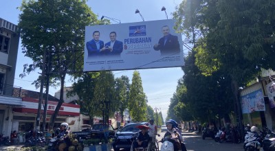 100 Baliho Anies Diturunkan DPC Partai Demokrat Ponorogo