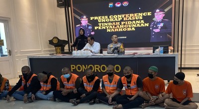 Satresnarkoba Polres Ponorogo Ringkus 9 Tersangka