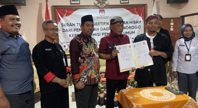 Pemkab Hibahkan Lahan untuk Kantor KPU Ponorogo, Soal Dana Pembangunan Kang Giri Angkat Tangan