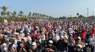 Ribuan Warga Gresik Deklarasi Prabowo Presiden 2024