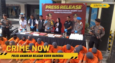 Video: Polisi Amankan Belasan Kurir Narkoba dalam Operasi Tumpas Semeru 2023
