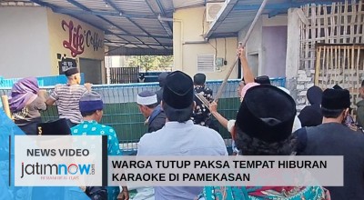 Video: Warga Tutup Paksa Tempat Hiburan Karaoke di Pamekasan