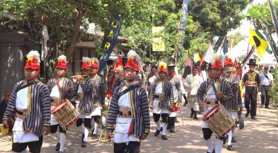 Pawai Bregada Prajurit Keraton Ngayogyakarta Meriahkan Festival Desa Perdikan di Tulungagung