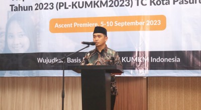 Pelatihan PL-KUMKM, Mas Adi Sampaikan Salah Satu Faktor Tumbuhnya Perekonomian di Kota Pasuruan