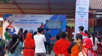 PGN SOR III Area Sidoarjo Gelar Edukasi Safety Penggunaan Gas Bumi di Kota Mojokerto