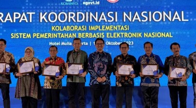 Pemkab Bojonegoro Raih Penghargaan Instansi Terbaik ke-3 dalam Pemanfaatan SPLP 2023
