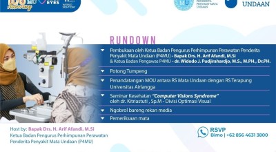 RS Mata Undaan Akan Gelar Pemeriksaan Mata Khusus Rekan Media se-Jawa Timur