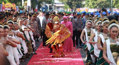 Kapolda Jatim Irjen Pol Imam Sugianto Disambut dengan Reog dan Tari Beskalan