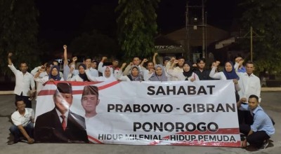 Puluhan Milenial Ponorogo Siap Gaspol Menangkan Prabowo-Gibran, Ini Alasannya