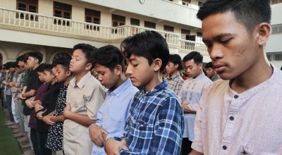 5000 Santri Wali Barokah Kediri Gelar Salat Istisqo Minta Hujan