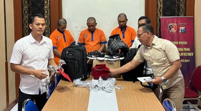 Komplotan Pencuri Kran Pasar Induk Among Tani Kota Batu Diringkus