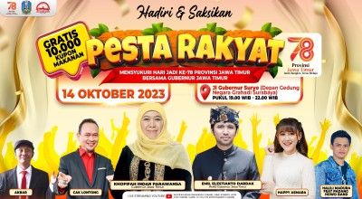 Happy Asmara Goyang Puncak HUT Pemprov Jatim ke-78, Yuk Merapat ke Grahadi!