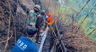 BPBD Jatim Kembali Terjunkan Personel Tangani Kebakaran Hutan Gunung Lawu