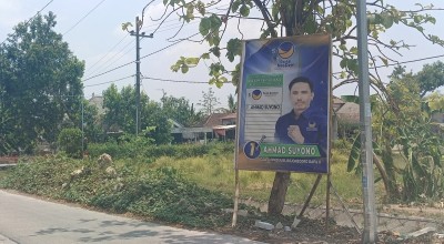 Baliho Bacaleg DPR Ajak Mencoblos Bertebaran di Bojonegoro, Bawaslu: Itu Tidak Dibenarkan