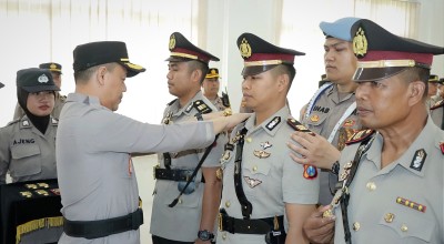 Sertijab Polres Gresik, Kapolres Minta Tingkatkan Kinerja Situasi Kamtibmas