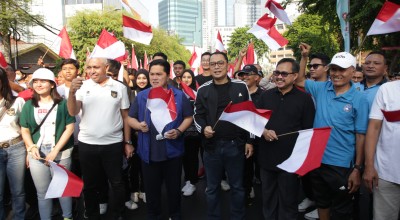 Kemeriahan Pawai Trophy Experience Piala Dunia U-17, Erick Thohir: Surabaya Terbaik