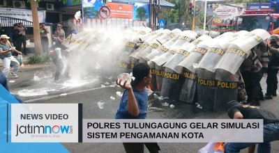 Video: Polres Tulungagung Gelar Simulasi Sistem Pengamanan Kota
