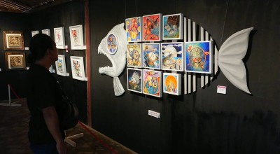 Perupa di Tulungagung Gelar Pameran Lukisan Cekli, Indah Tak Harus Besar