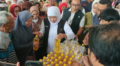 Khofifah Optimis Kendalikan Harga Beras di Jawa Timur