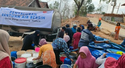 850 Keluarga di Sampang Alami Kekeringan, Pelindo Kirim Bantuan Air Bersih