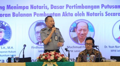 Kakanwil Kemenkumham Jatim Ingatkan Notaris Tingkatkan Integritas Kerja