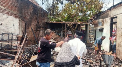 Lupa Matikan Kompor, Dua Rumah di Kota Malang Terbakar