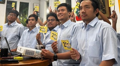 Relawan GoPro Jatim: Salam 2 Jari, Wis Wayahe Prabowo Dadi