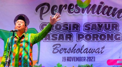 329 Pedagang Sayur Resmi Tempati Pasar Porong Sidoarjo, Gus Muhdlor Sampaikan Pesan Begini