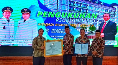 RSUD Sidoarjo Dikukuhkan jadi Rumah Sakit Tipe A, Selamat!
