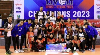 Popsivo Polwan Juara Putaran Reguler Kedua Livoli 2023 Usai Kalahkan Petrokimia