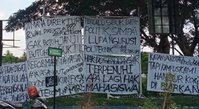 Bangunan Mangkrak, Mahasiswa Poltekom Malang Sentil Kampus