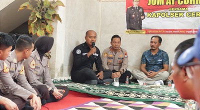 Jumat Curhat Polres Gresik, Warga Cerme Tanya Netralitas Polisi di Pemilu 2024