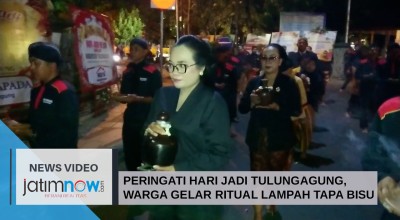 Video: Peringati Hari Jadi Tulungagung, Warga Gelar Ritual Lampah Tapa Bisu