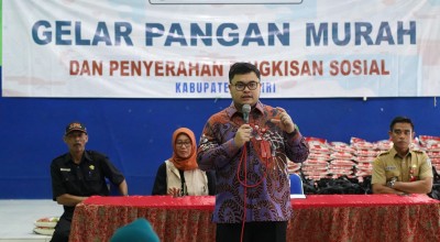Jaga ketahanan Pangan, Mas Dhito Siapkan Warehouse dan Tempat Pengeringan Gabah