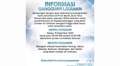 Siap-siap Tampung Air! Aliran PDAM Delta Tirta di Wilayah Ini akan Mengecil Besok Selasa