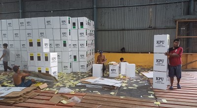 Kelengkapan Logistik Pemilu 2024 di KPU Lamongan 90 Persen, Kurang Surat Suara